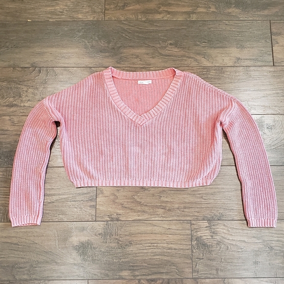 Aeropostale Sweaters - Aeropostale Pink Cropped Sweater Size Small